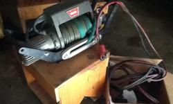 WARN Utilty Winch, HS9500i. Like New. Cables included.