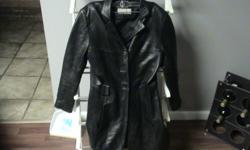 Yes believe it! I'm letting this size small, style #39532 women's black leather jacket from "Jones New York"(though missing one button and the belt), go for such an unbelievably low price! The 100% leather shell and 50%/50% Nylon/Acetate lining, are a