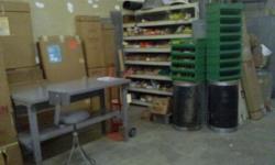 Various types of Work Benches & Accessories / Plastic Parts Bins
Pricing varies based on item.
Represented MFG. LYON Workspace Products
" " " AKRO, SCHAEFER