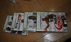 USED XBOX GAMES IN GOOD CONDITION FIFA08,NBA 2K7,COLLEGE HOOPS2K6,NBA 2K6 ALL THE GAMES FOR ONLY $10.00 DOLLARS