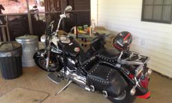 Nice 09 Yamaha vstar 1100 Silverado
16600 plus miles
New tire ,front
Good tire / rear
Black with lots of chrome,
Really nice