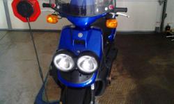 black and blue Yamaha Zuma 09 with less than 12,000 miles. Only interested people in Virginia. No out of state buyers. Cash only.both headlamps burn hi beam and low beam.