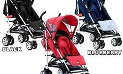 Zooper Twist Folding Stroller
choice of Black, Red and Blueberry
brand new!!
While Twist is super lightweight and easy to fold, it's also engineered to provide maximum comfort for the rider, and to be easy to push, even with a heavy load and over often