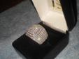 .925 STAMPED STERLING SILVER & AAA GRADE CUBIC ZIRCONIA PAVE RING