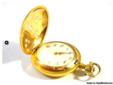 Antique gold pocket watch with diamonds 0.60 kt