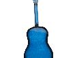 Beginner Blue Folk Acoustic Guitar Starter Pack @ MarshallUP.com
