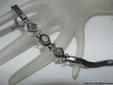 Estate Jewelry Handmade Garnet Silver Bracelet