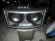 SUBWOOFERS (2) IN CUSTOM SOUND BOX PLUS 1600W AMP FOR SALE
